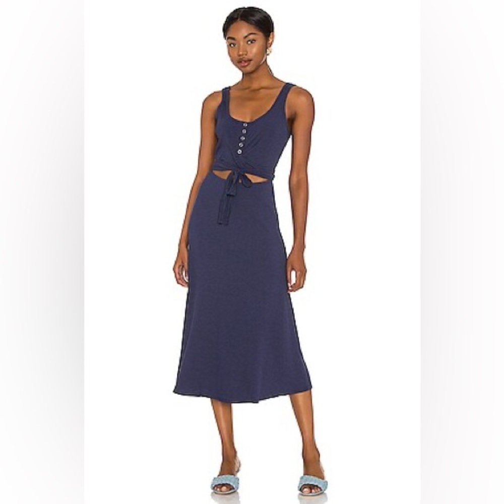 Lovers + Friends Navy Midi Dress